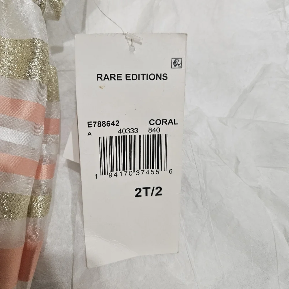 Rare Editions Holiday Dress SZ 2T